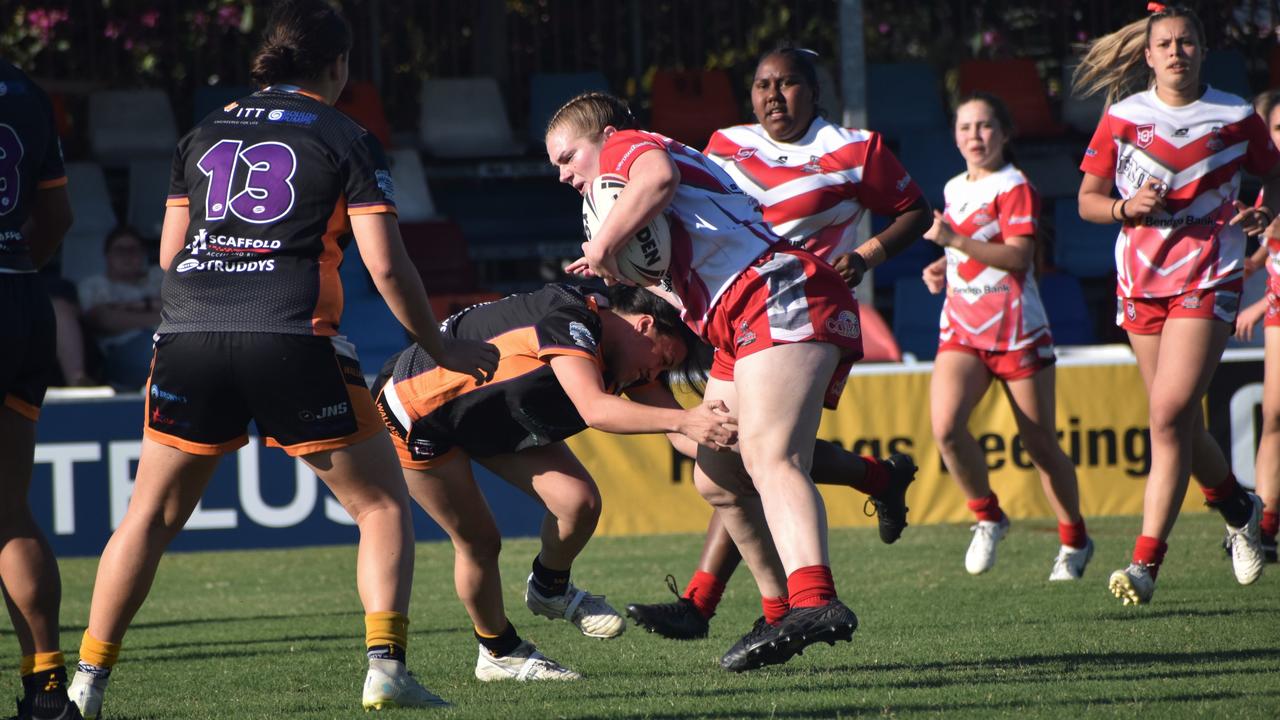 Rockhampton Rugby League open womenâ&#128;&#153;s semi-final, Wallabys versus Emu Park, Browne Park, July 22, 2023.