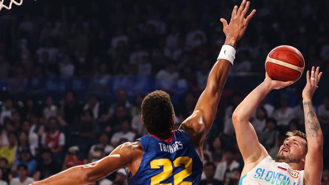 Luka Doncic has been stellar for Slovenia as the World Cup’s leading scorer. Picture: Getty Images