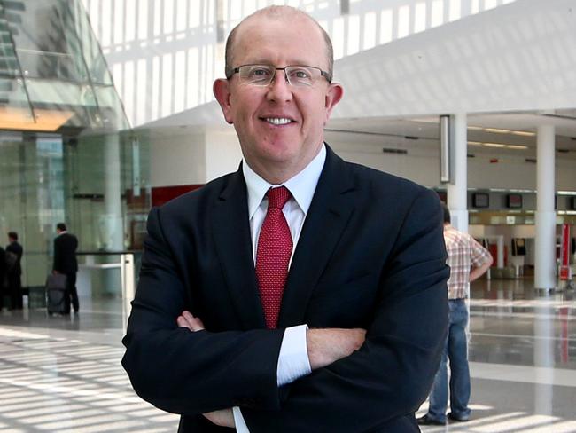 Canberra Airport Managing Director Stephen Byron who recently secured the airport's first international flights to Singapore. At the Canberra Airport Terminal. Picture Kym Smith