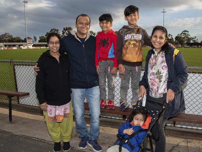 Lilly Sebastian, Robin Sebastian, Yohan Karimalil, Christian Karimalil, Sabitha Poulose, Luka Karimalil at the 2024 Swan Hill Show Picture: Noel Fisher.