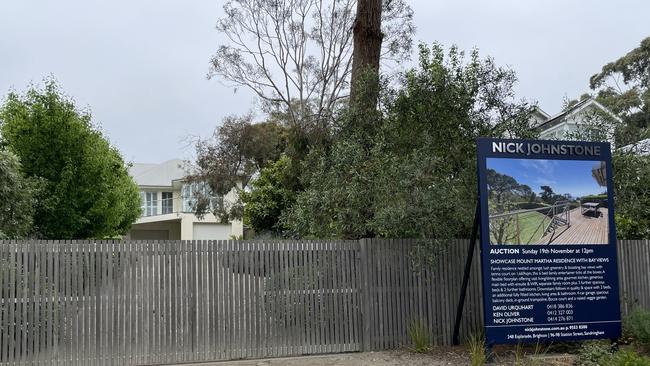 A Kilburn Grove Mount Martha property that backs onto the lane is on the market with an estimated price of up to $4.4m. Picture: Lucy Callander