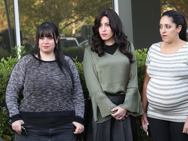 Dassi Erlich, Nicole Meyer and Elly Sapper were Leifer’s alleged victims. Picture: David Crosling