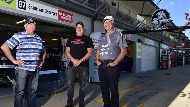 Roland Dane, Director of DriveIT NQ Paul Morris and Chairman of DriveIT NQ Pat Driscoll at the Reid Park Circuit. PICTURE: MATT TAYLOR.