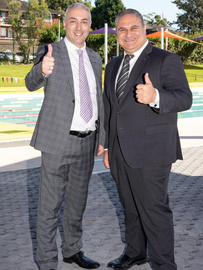 Cumberland Mayor Steve Christou and councillor Michael Zaiter. Picture: Monique Harmer