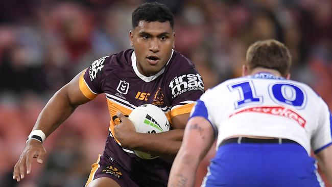 Tevita Pangai Jr’s Broncos career is on the line. Picture: Albert Perez/Getty Images