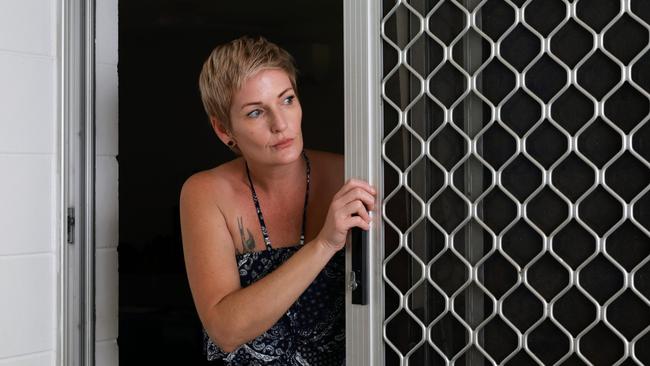 900 cars have been stolen in Cairns this year. Single mother Sarah Martin has had her Bentley Park home broken into twice, with the offenders taking the keys to her car from her bedroom and stealing the vehicle. Picture: Brendan Radke