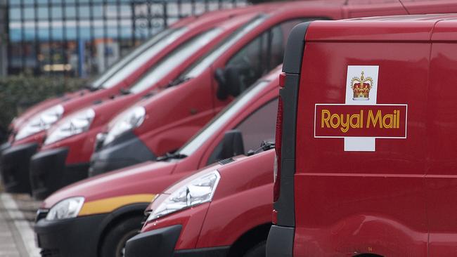 British postal operator Royal Mail will collect parcels from UK homes. Picture: AFP