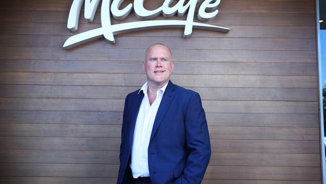 4/3/19: McDonalds Chief Executive Officer, Andrew Gregory at the Thornleigh McDonalds store. John Feder/The Australian.