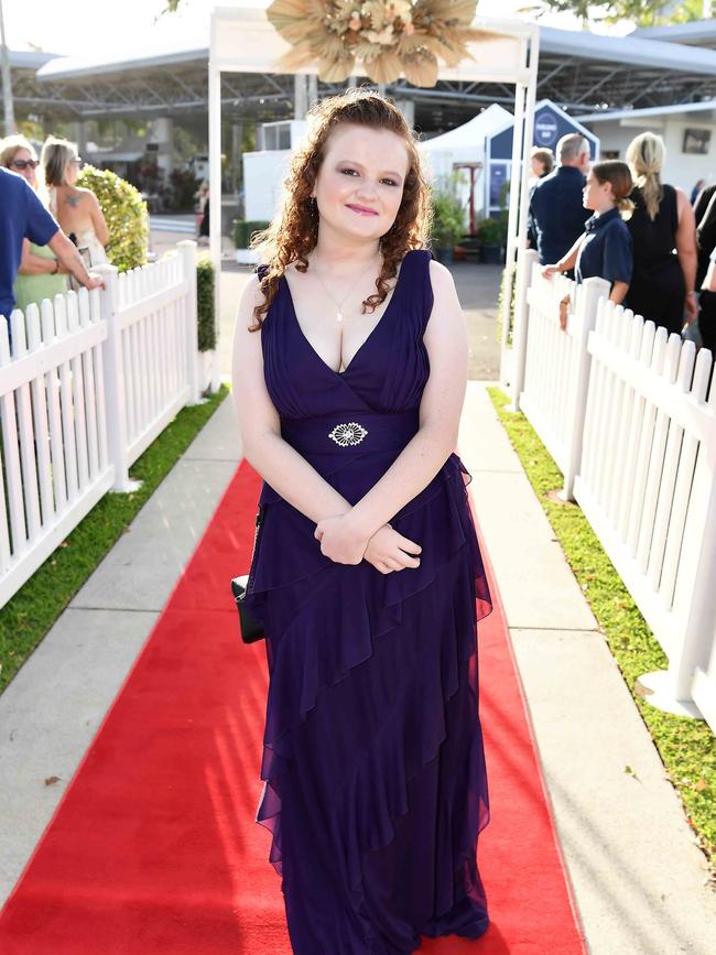 Jessica McGregor at the 2023 Caloundra State High School Year 12 formal. Picture: Patrick Woods.