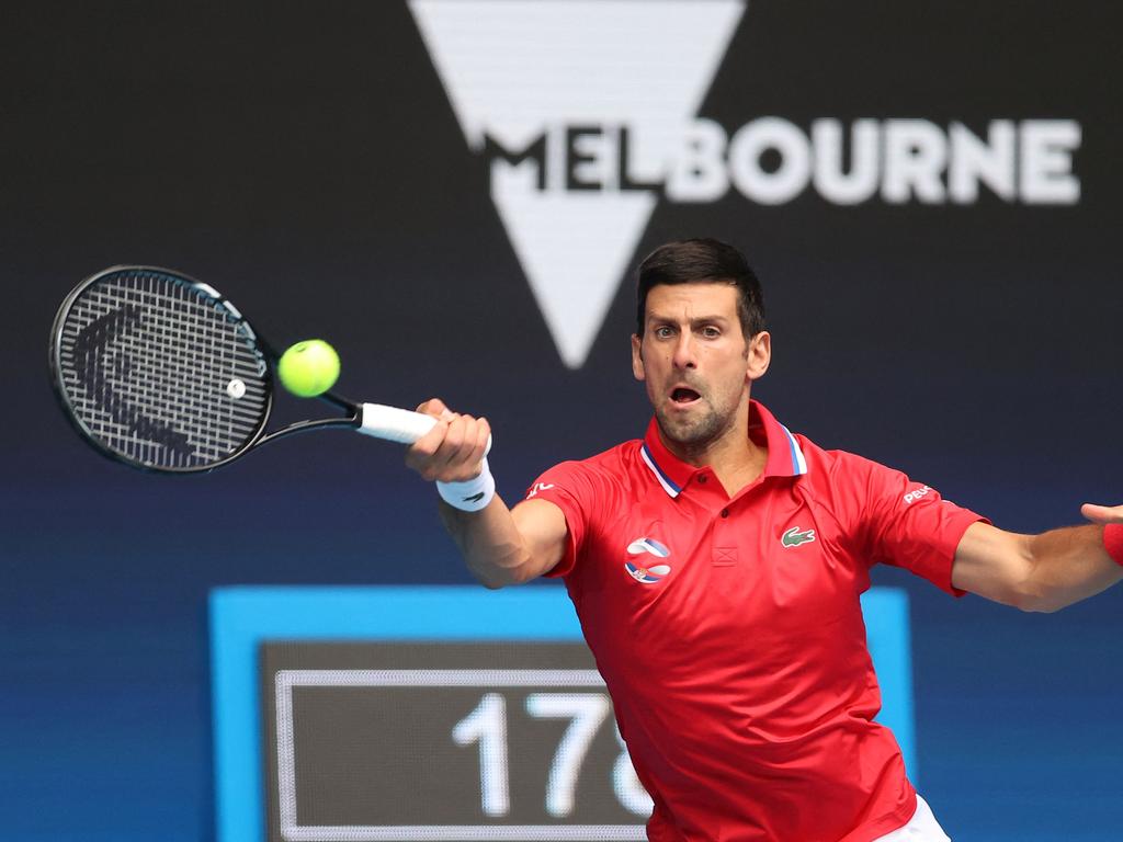 Djokovic’s junior coach said there were ‘no winners’ out of his ordeal. Picture: David Gray/AFP