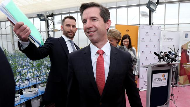 Federal Minister for Education and Training Simon Birmingham. Picture: AAP