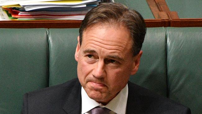 Minister for Health Greg Hunt should remember that if you’re going to swear, you need to be prepared to issue the odd, and prompt, apology. (Pic: Mick Tsikas/AAP)