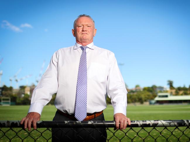 *** WARNING DO NOT USE EMBARGOED - SPEAK TO SARAH MATRAY BEFORE ANY USE*** MELBOURNE, JANUARY 31, 2023: Sports scientist Stephen Dank poses for the Herald Sun ten years on from the Essendon drug saga. Picture: Mark Stewart