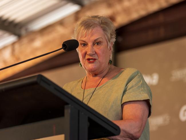 New Zealand High Commisioner Dame Annette King DNZM speaks during the Garma Festival. Picture: Tamati Smith/Getty Images