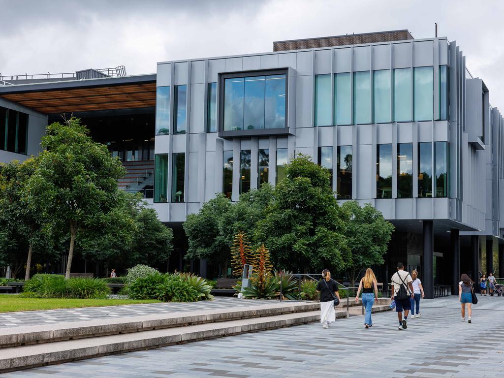 Daily Telegraph. 11, February, 2025.  Macquarie University, at Macquarie Park, Sydney, today.(Story - Macquarie University has a safe room or panic room for jewish students when they feel unsafe). Picture: Justin Lloyd.