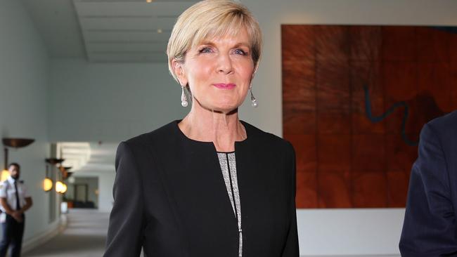 Foreign Affairs Minister Julie Bishop. Picture: Gary Ramage.