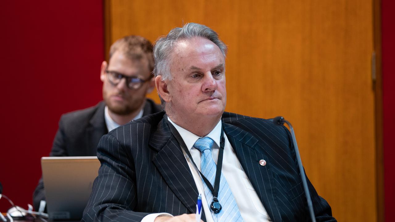 One Nation’s Mark Latham hit out at NSW premier Dominic Perrottet in a heated clash. Picture: NCA NewsWire / Christian Gilles