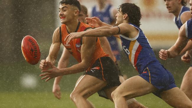 Hugo Garcia in action in the Coates League last year. Picture: Daniel Pockett/AFL Photos/via Getty Images