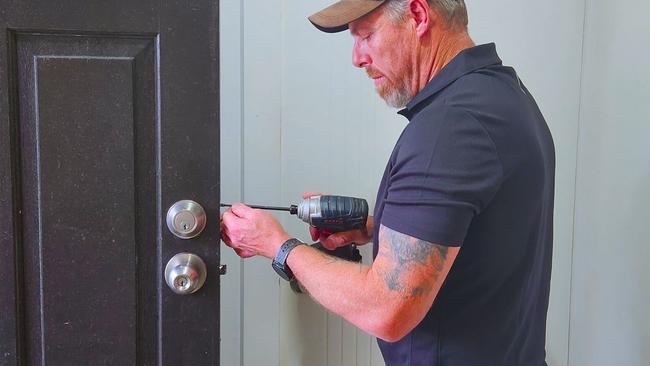 Lock it or lose it: Benn Cann said every house should have deadlocks.