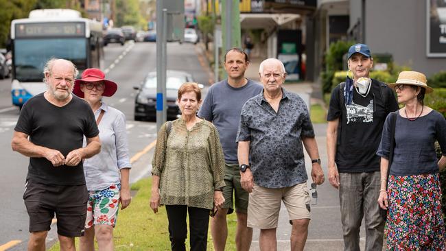 Resident Ken Wilson (second from right) started the campaign.