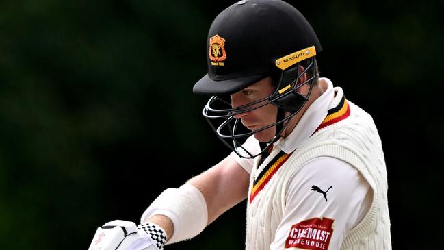 Ed Newman batting for St Kilda. Picture: Andy Brownbill