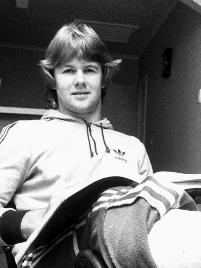 Jonathan Brown’s father Brian during his Fitzroy days in 1979.