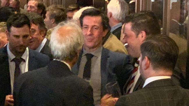 Will Fowles (right) was seen at the Long Room in the MCC after the Grand Final. Picture: Supplied