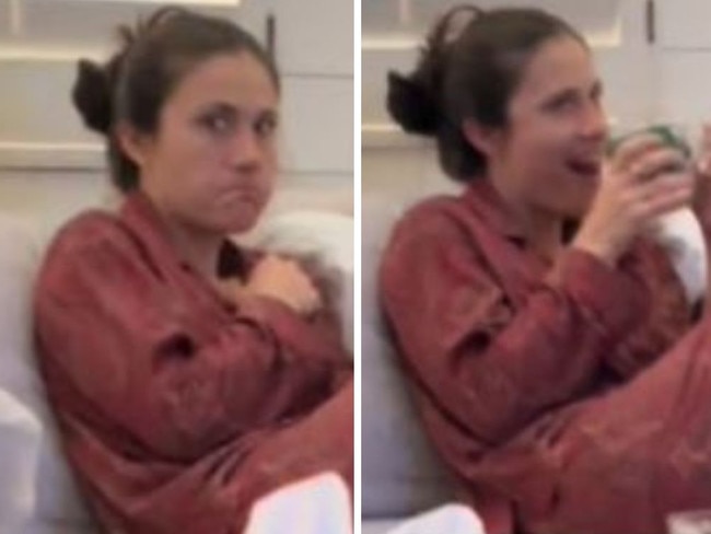 Mum stunned as husband reveals true origin of their baby’s name. Picture: TikTok/@viashoe