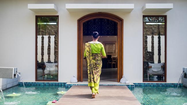 Spa entrance, Anantara Peace Haven Tangalle Resort, Sri Lanka.