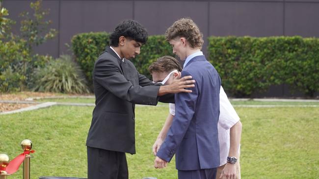 Shree and Joel at the Caloundra Christian College formal 2024