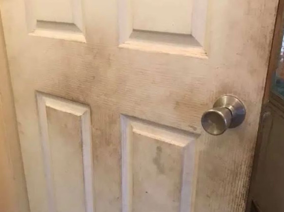 A mum admitted she hadn't cleaned her doors for six yearsCredit: Facebook