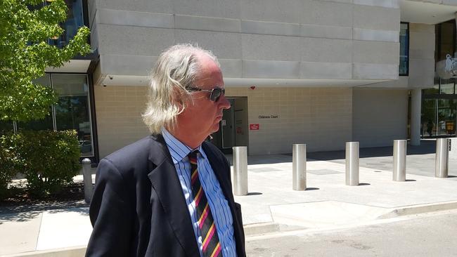 Roger Uren, 72, leaves the ACT Magistrates Court. Picture: Craig Dunlop