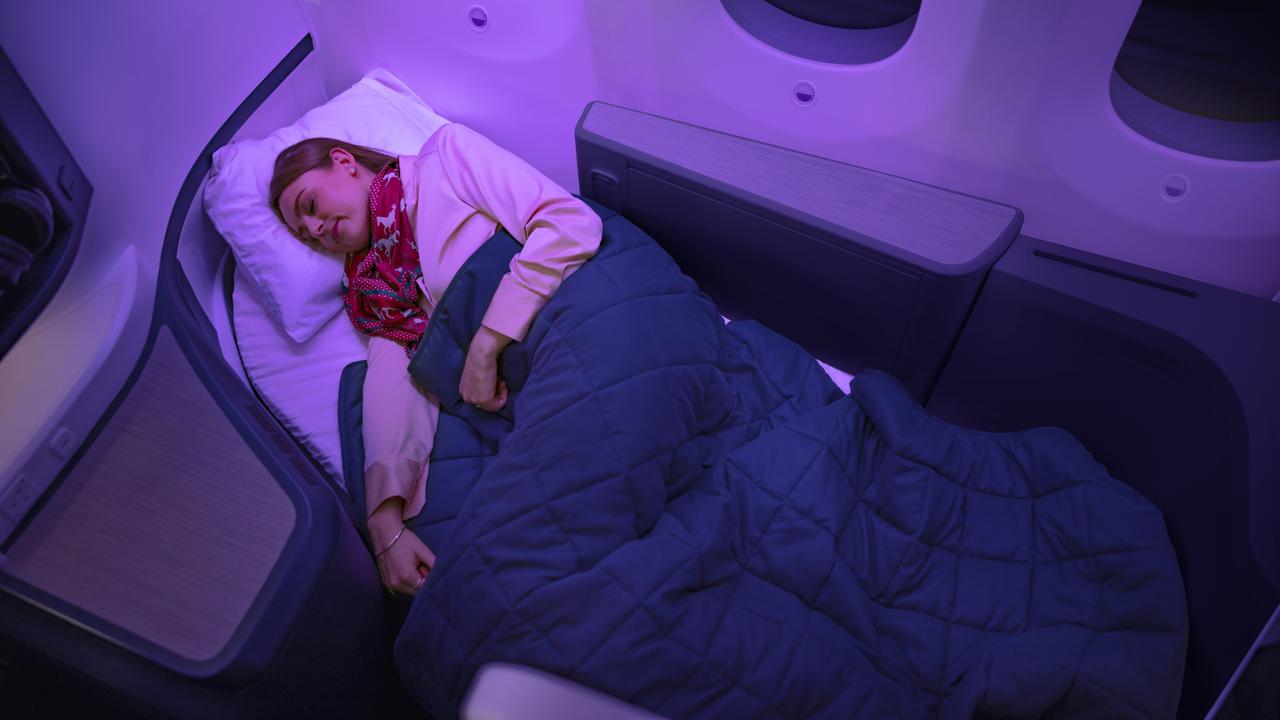 Air New Zealand’s newly retrofitted 787 is designed for “sleep”. Picture: Air New Zealand