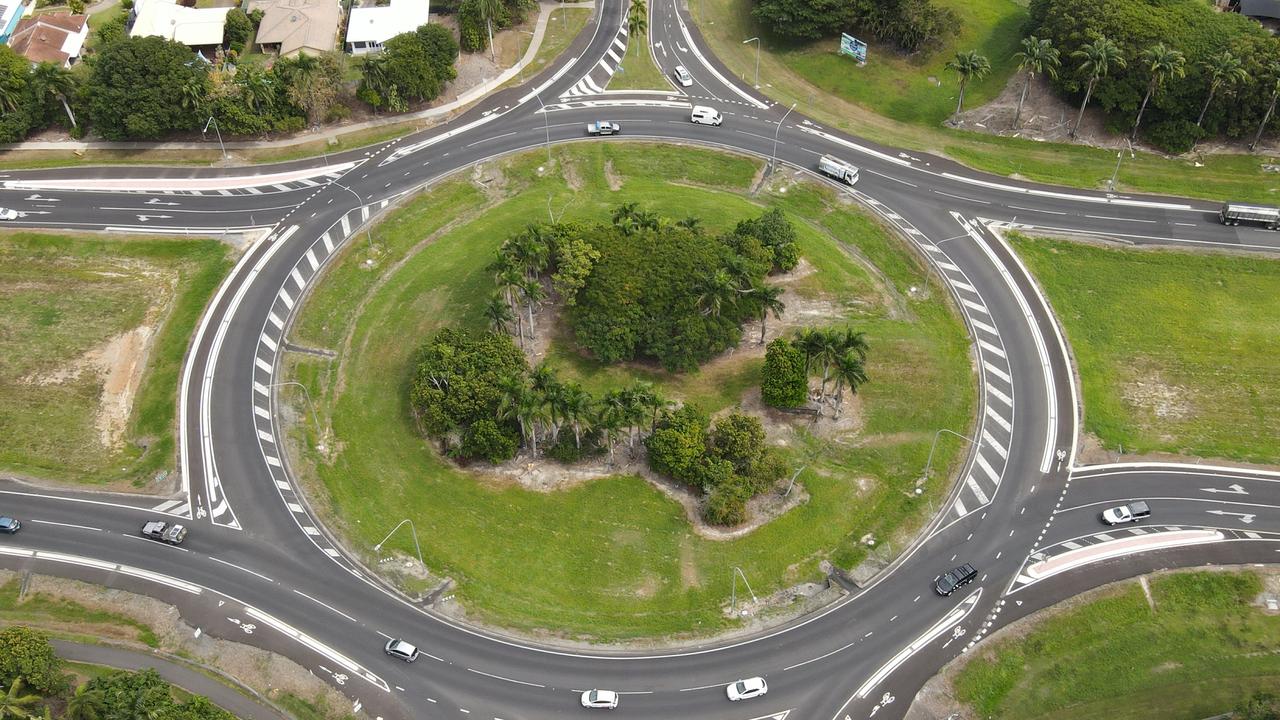 The Kewarra Beach roundabout on the Captain Cook Highway. PICTURE: BRENDAN RADKE