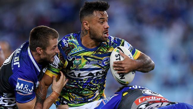 Kenny Edwards said he’s like to return to Australia to play for the Eels again. Picture: AAP Image/Dan Himbrechts