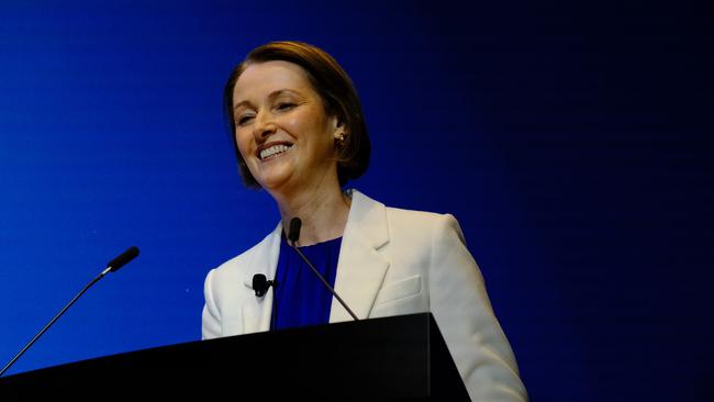 Telstra CEO Vicki Brady said the nation’s largest telco was capitalising on the ‘enormous potential’ still on offer in Australia. Picture: Luis Ascui