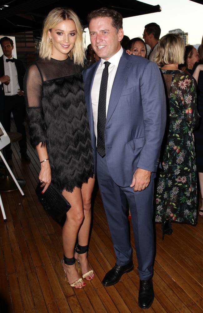 Jasmine Yarbrough and Karl Stefanovic announced their engagement earlier this month. Picture: Christian Gilles