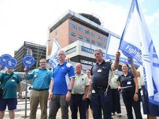 Lismore Base Hospital staff will walk out on the job this morning. Picture: Marc Stapelberg