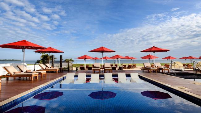 The KORO pool at Hilton Fiji Beach Resort & Spa.