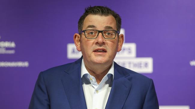 Victorian Premier Daniel Andrews in Melbourne on Wednesday. Picture: Wayne Taylor