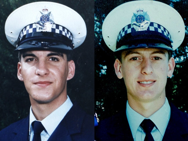 Police officers Damian Eyre and Steven Tynan were murdered in Walsh St in South Yarra.