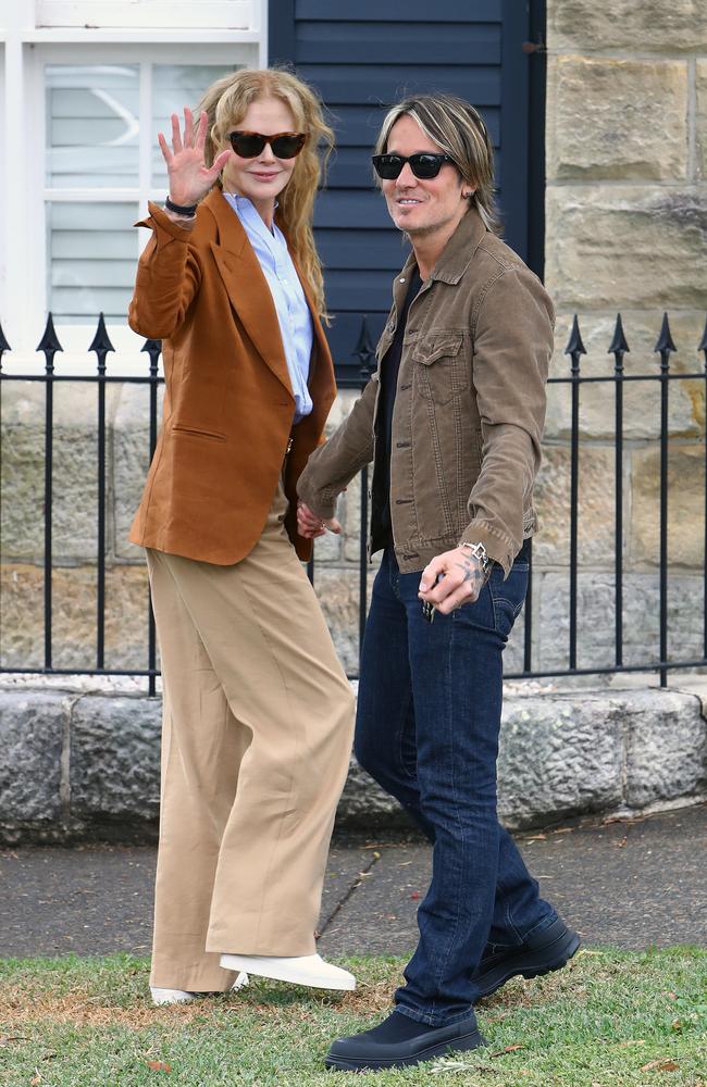 Nicole Kidman and Keith Urban pictured visiting Nicole's mother Janelle in Sydney. Picture: MATRIX MEDIA GROUP