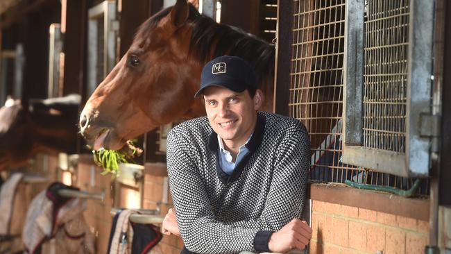 Matt Cumani at his stables in Ballarat.