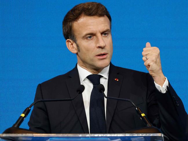 France's President Emmanuel Macron at APEC in Bangkok this week. Picture: AFP