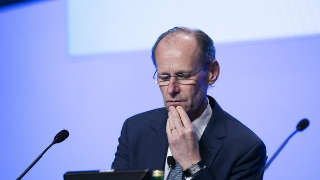 ANZ CEO Shayne Elliott at the company’s AGM in Brisbane in December Picture: AAP