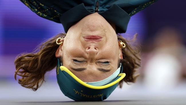 Rachael Gunn, a.k.a. Raygun, made headlines around the world after competing in the women’s breakingdancing at the Paris Olympics. Picture: AFP