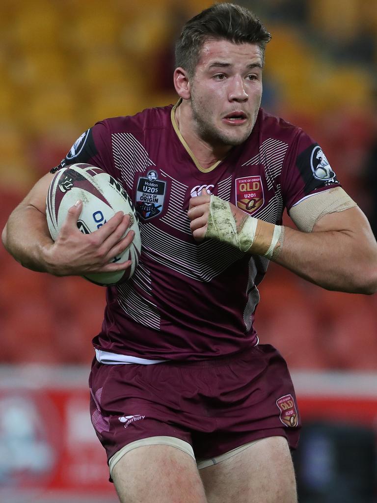 Pat Carrigan in action for the QLD under-20s.