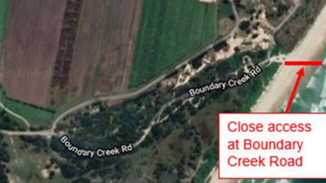 Richmond Valley Council is proposing to close the Boundary Creek beach access.