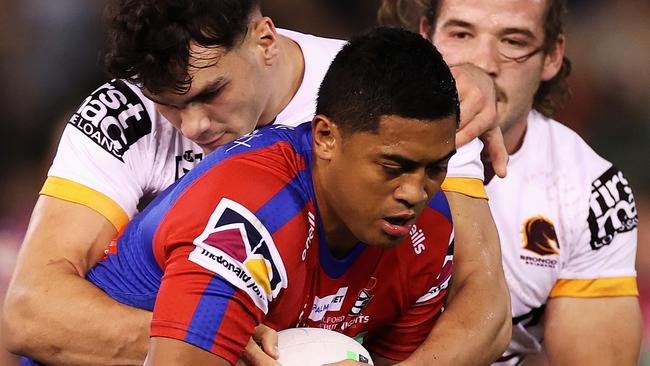 It was a mixed return for Anthony Milford, who impressed in the first half but struggled as the game went on. Picture: Getty Images.