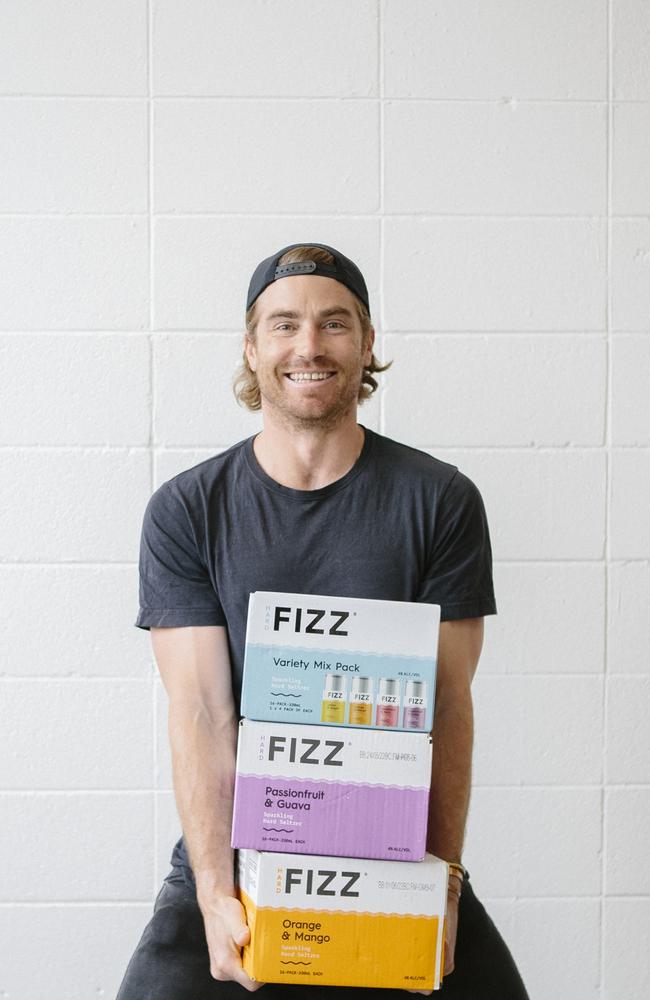 Hayden Quinn, who is a co-owner of Hard Fizz, encourages anyone to give a side hustle a try. Picture: Supplied